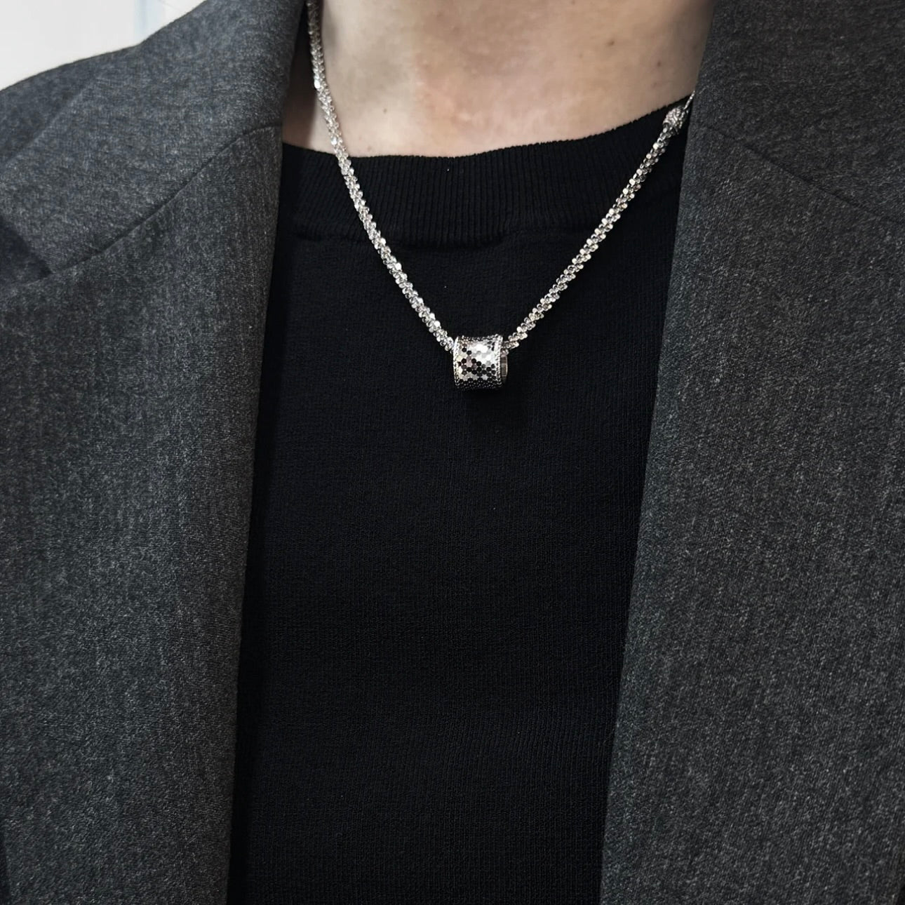 Molten-38 Barrel Pendant Necklace