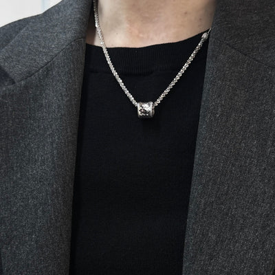 Molten-38 Barrel Pendant Necklace