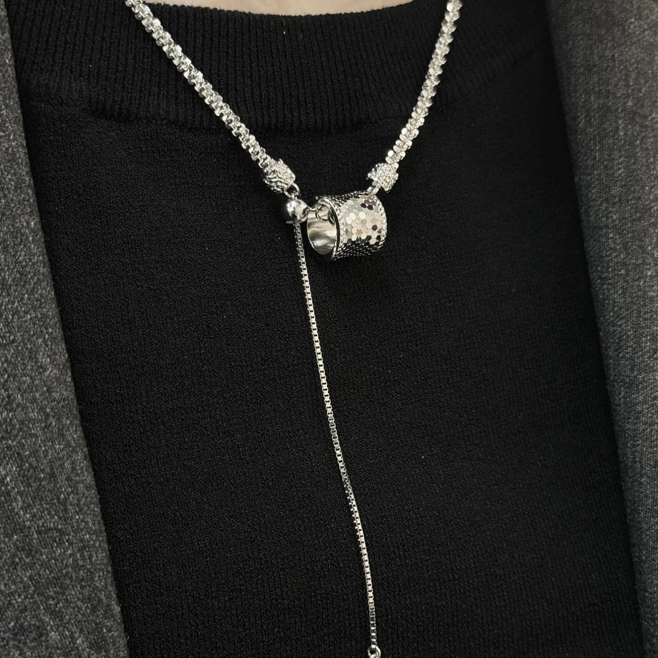 Molten-38 Barrel Pendant Necklace