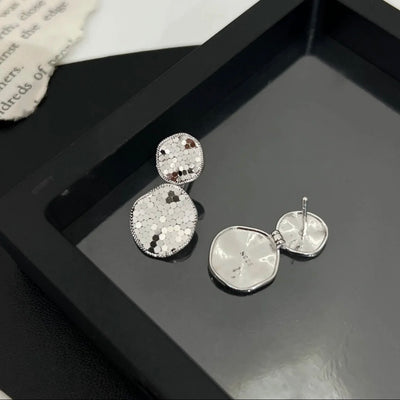 Molten-47 Mirror Orbit Earrings