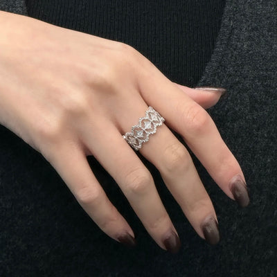 Molten-56 Lattice Shine Ring