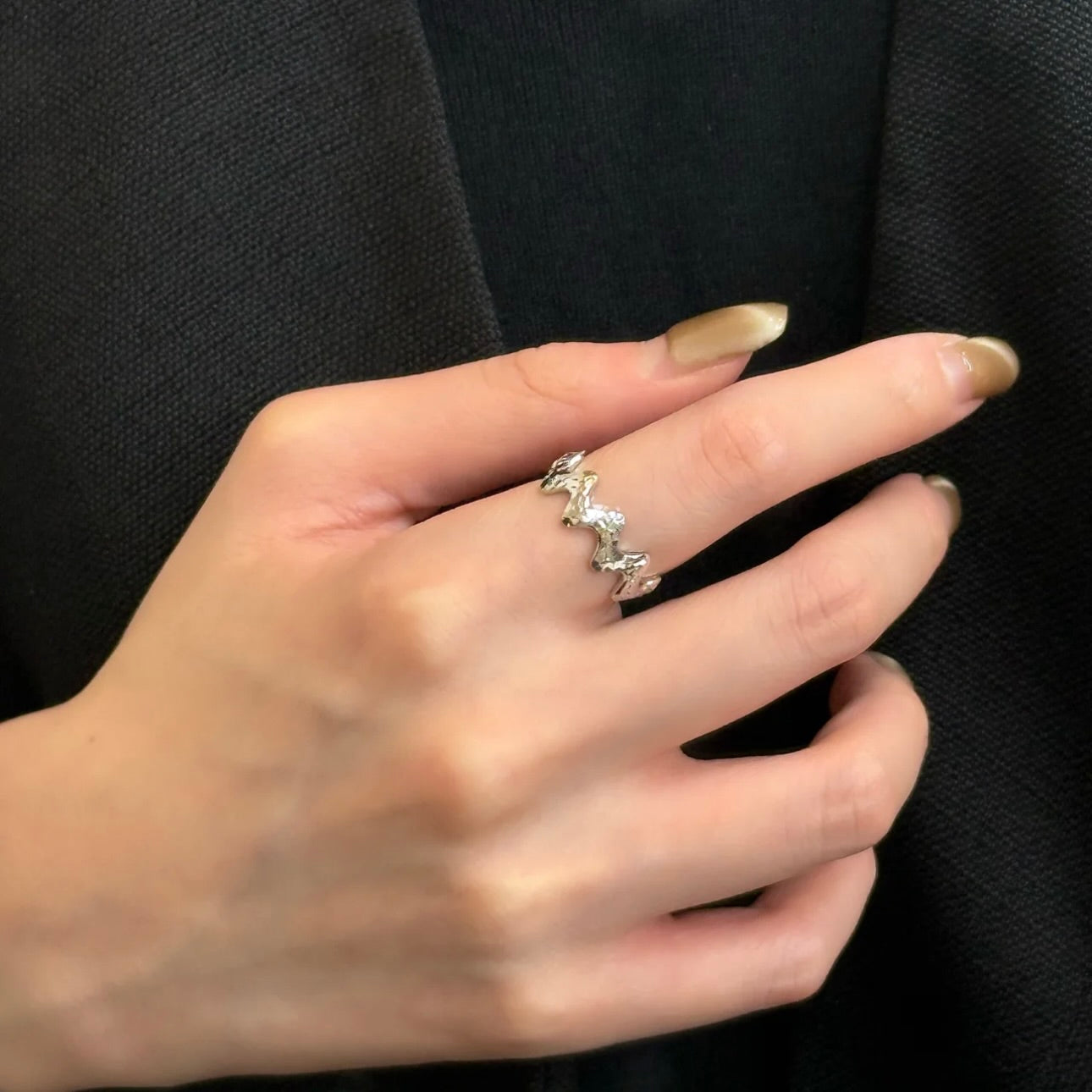 Molten-58 Crest Wave Ring