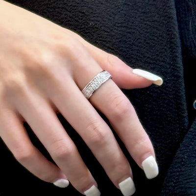 Molten-66 Twin Pavé Band Ring