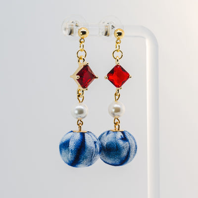 Scarlet Indigo Earrings