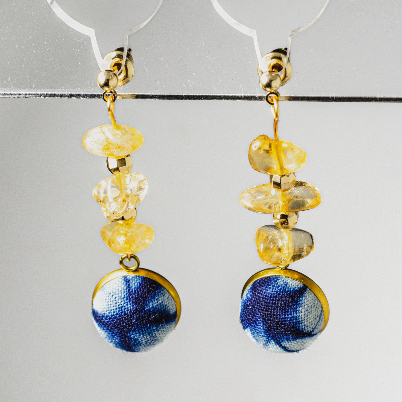 Sunlit Indigo Earrings
