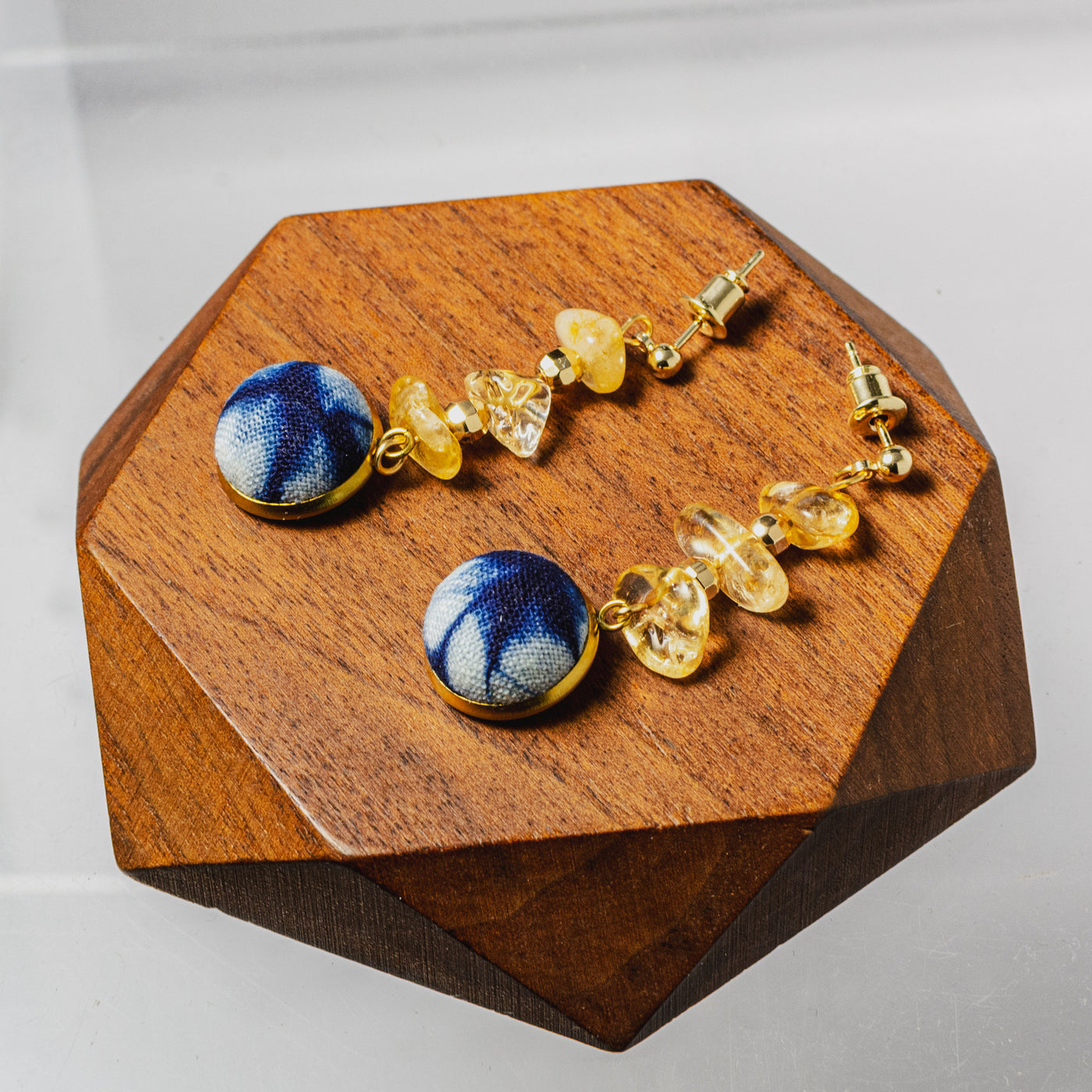 Sunlit Indigo Earrings